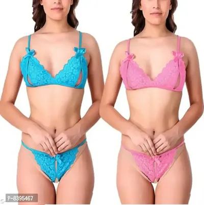 Buy Stylish set for every hot night sexy Bra And Panty for Women Combo  Offer Online In India At Discounted Prices