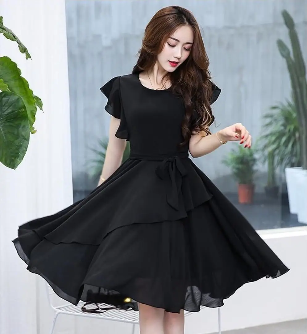 Black short dress for girls online