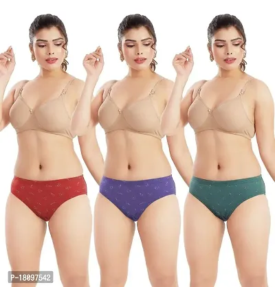 Glus Women Cotton Thong Panties for Everyday Wearing Solution of Panty  Lines Under Fitted Outfits Like Jeans,Jaggings ,Yoga Pants Combo Pack of 3