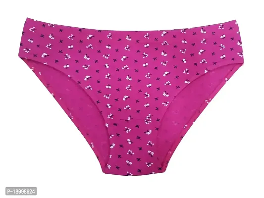 Dice Underwear Pantie for Women- Pack of 6 Bikini Panties - Plain