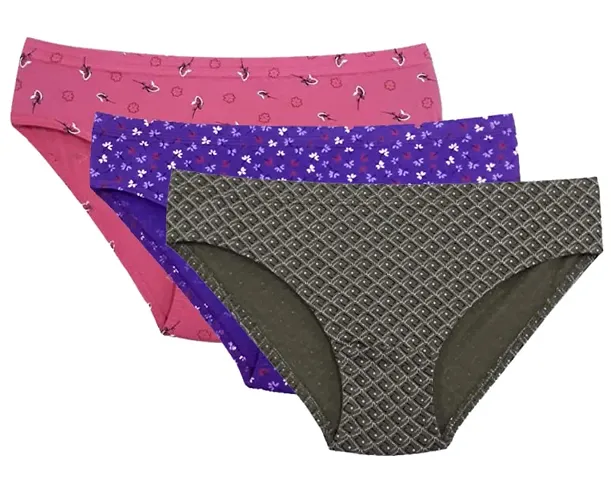 Skayab Printed Women's Panties Innerwear Combo Ladies Cotton Briefs  Underwear Multicolor Pack of 6