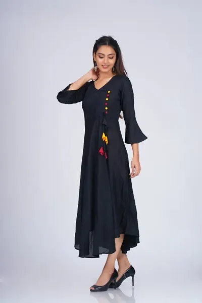 Solid anarkali kurti on sale