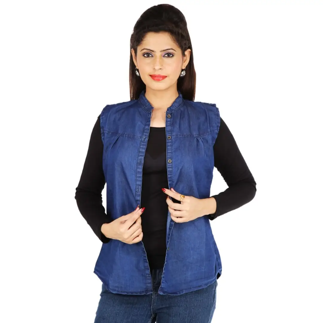 Casual Jackets Blue Ladies Sleeveless Denim Jacket at Rs 250/piece in Thane