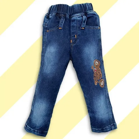 Kids Blue Denim Jeans For Boys