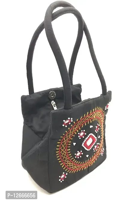 floral texture zardosi thread embroider handbag for woman | red velvet  drawstring pouch potli purse for ladies | wedding favor bag