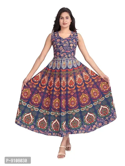 HEYKIDOO Girls Floral Indo Western Gown Party Wear - Peach