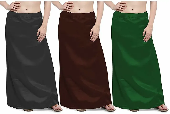 Buy FABMORA Women's Pure Cotton Fasted Color Petticoat Inner Skirt