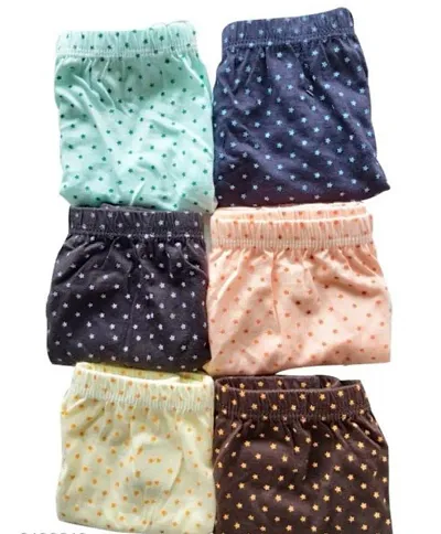 Trendy Multicolored Cotton printed panties for Women