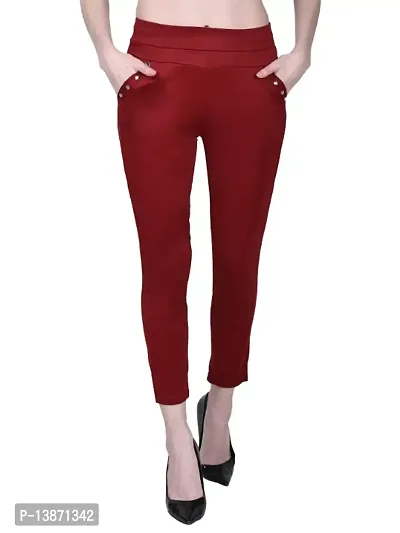 Buy ESS Pack of 6 Women's Skinny Fit Cotton Stretchable Ankle Leggings Combo  for Ladies/Girls, Black, White, Skin, Maroon, Blue, Red (XL) at