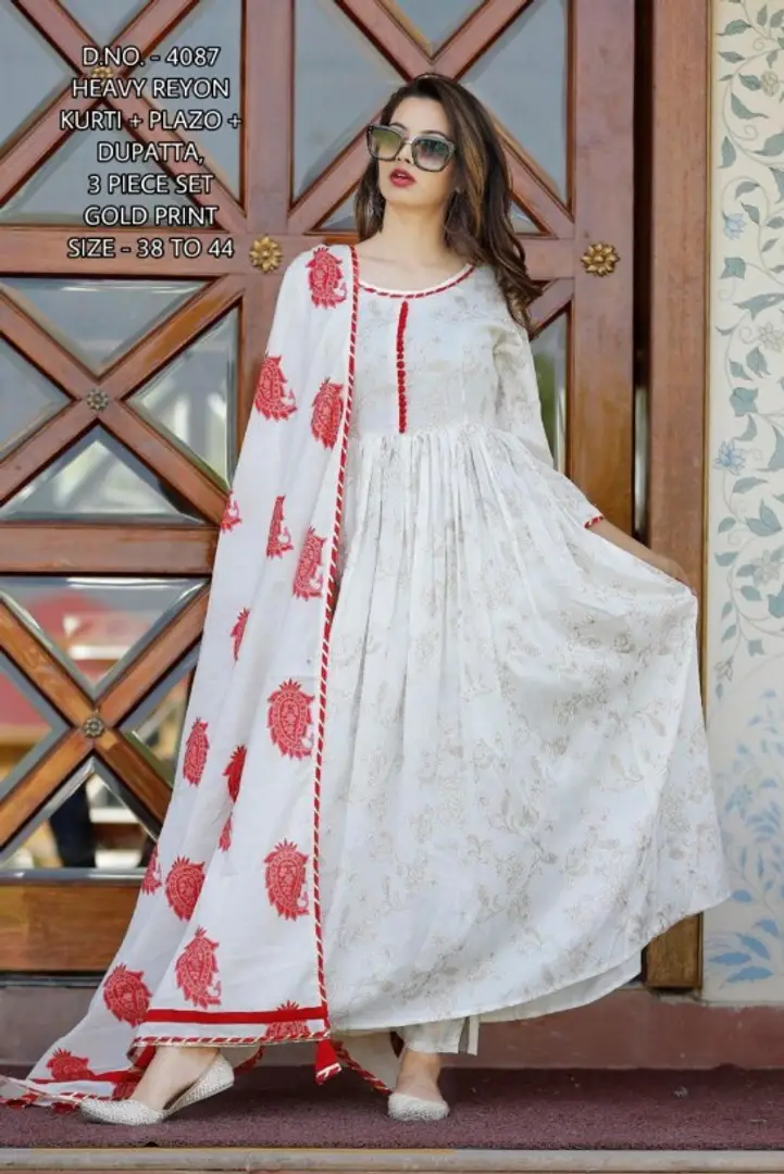 Frock kurta with palazzo store