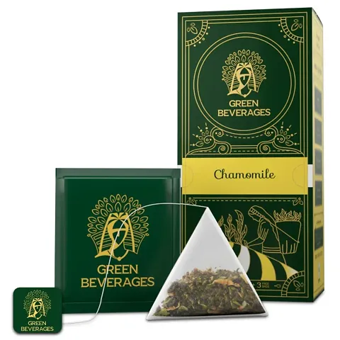 Green Beverages Green Tea - 27 Pyramid Tea Bags | Helps In Stress Relie, Boosts Immunity, Weight Loss Multipack