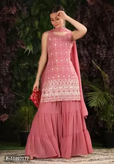 Buy Pink Kurta Suit Sets for Women by BLACK SCISSOR Online