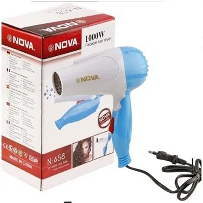 Mens And Womens Professional 1000 watt Salon Style Hair Dryer with  Foldable Air and Nozzles Multicolor  Amazonin Beauty