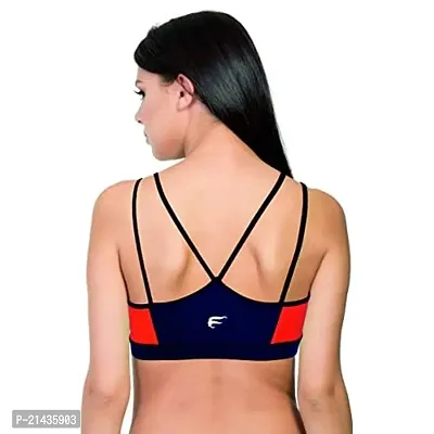 Buy ENVIE Women's Cotton Padded Sports Bra_Removable Pad, Full Coverage, Non -Wired, T-Shirt Type Bra