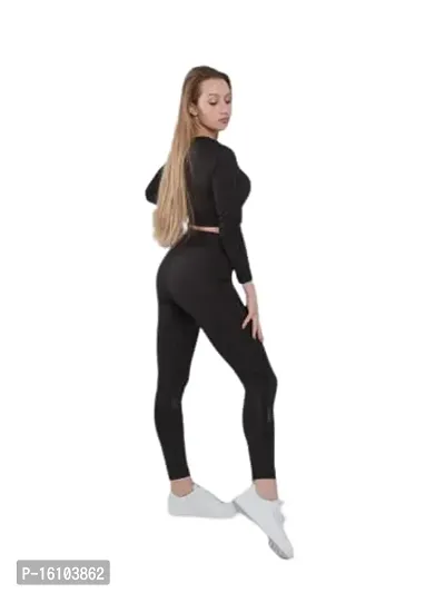 Gym wear Leggings Ankle Length Free Size Workout Trousers, Stretchable  Striped Jeggings