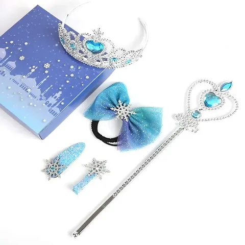 The cutians Blue Frozen Hairpins Set (Set of 5) - Best Hair Accessories Gift Set for Kids/Girls - Gift for Girls