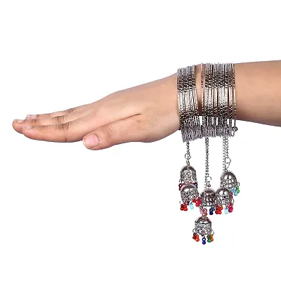 Jhumka outlet bangles silver