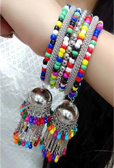 Jhumka hanging bangles store