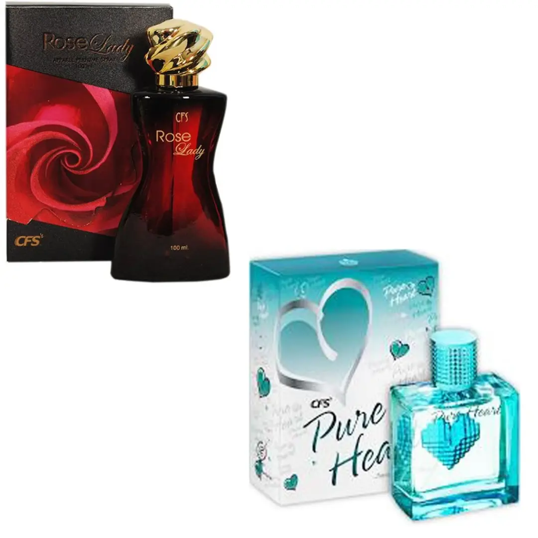 EACH COMBO PACK CONTAINS 1 CFS ROSE LADY PERFUME SPRAY 100 ML