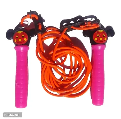 Pack of 1 Micky Mouse Handle Skipping Rope Freestyle for Gym Training and Workout Unisex, Boys, Girls, Male, Female, Gym, Workout, Weight Loss, Gym Training-thumb0