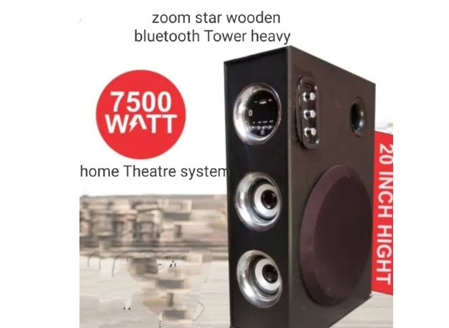 zoom star bluetooth tower speaker