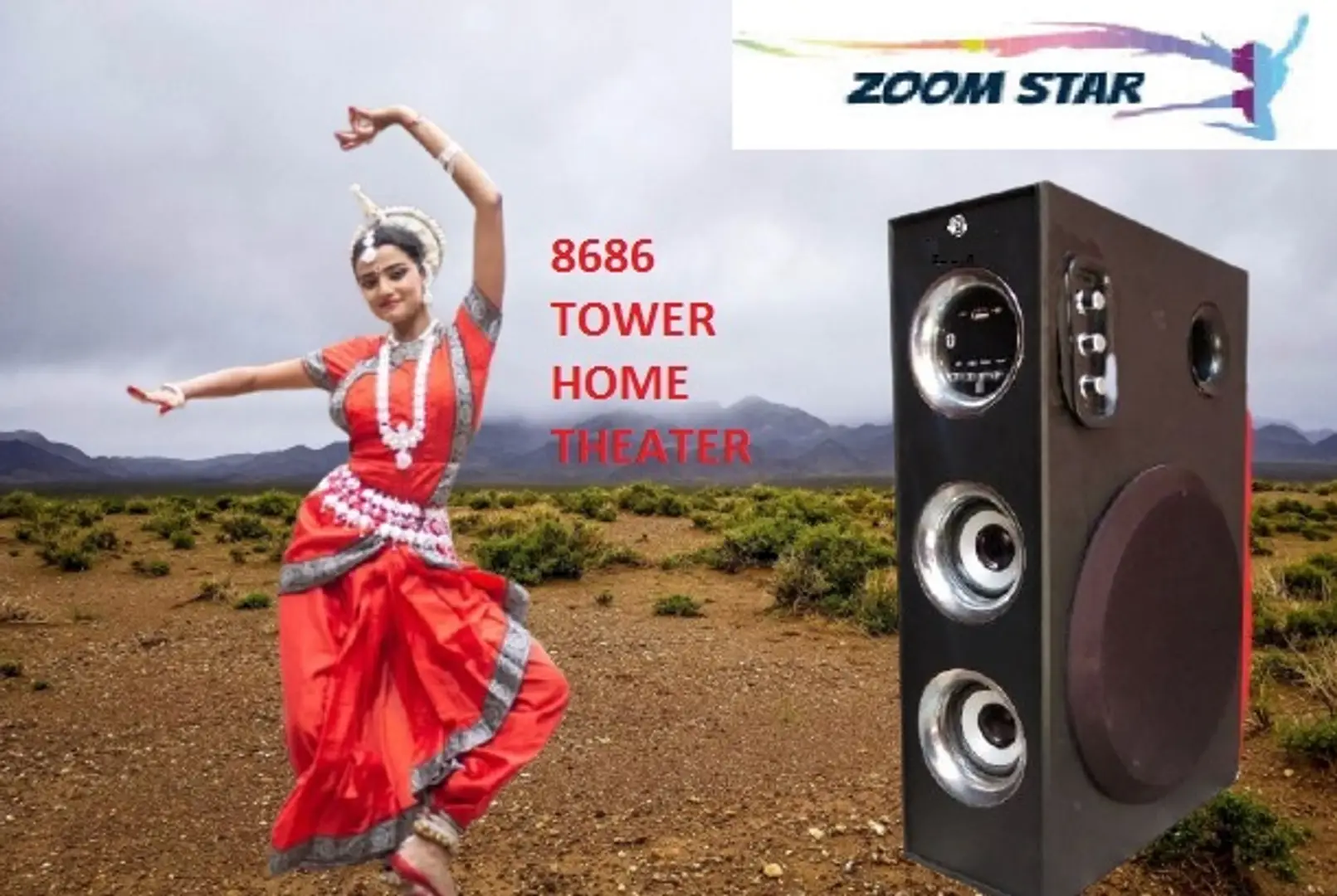 zoom star bluetooth tower speaker