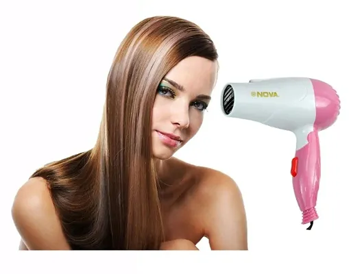 Shining Professional Foldable Hair Dryer NV-1290 - Pink