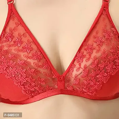 Love 2 Wear Bust Enhancer Bra Sets in Red 38 B in cups Panties XL