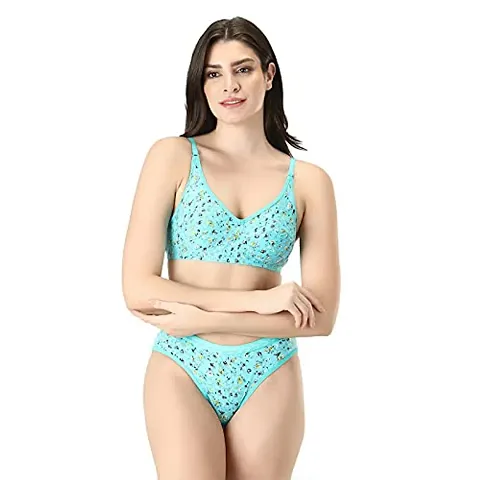 Buy Iconic Deeva Cotton Panty Cotton Bras Set for Girl's , Floral Heart  Printed Women Lingerie Innerwear Set for Every Use, Pure Cotton Bra Penty  Set Online In India At Discounted Prices