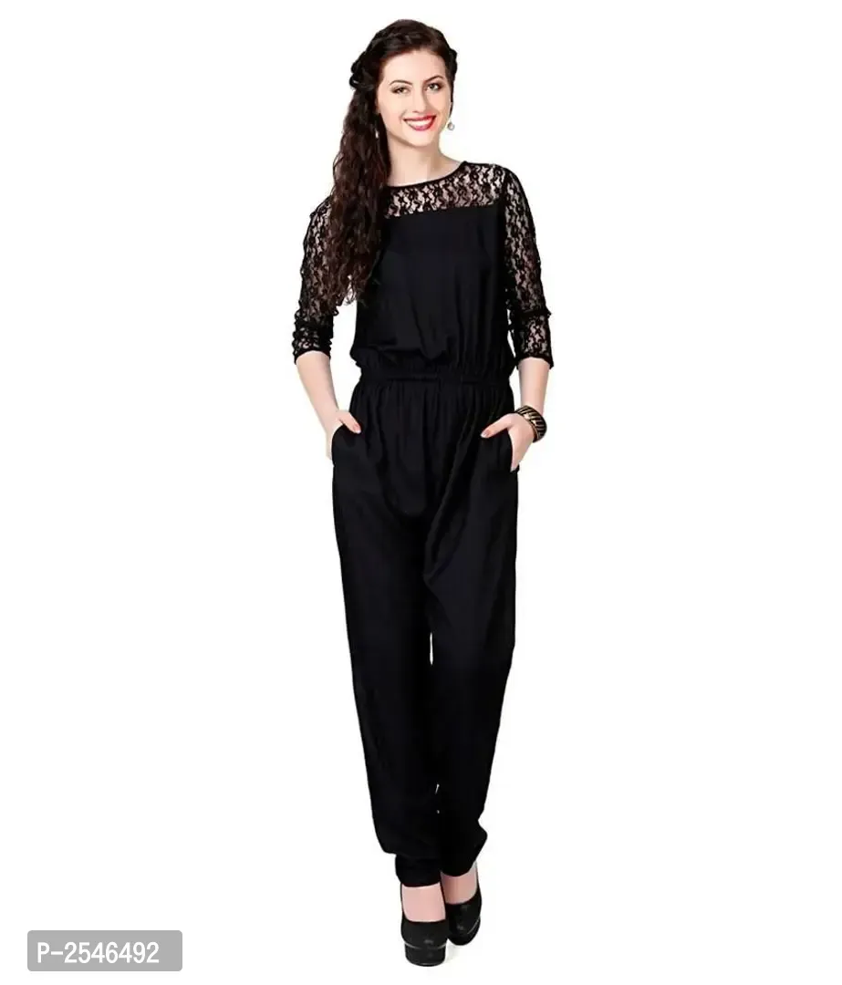 black rayon jumpsuit