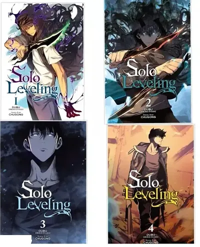 Combo set of 4 Books:- Solo Leveling, Vol. 1 , 2 , 3  4 (comic) - Paperback,  Manga