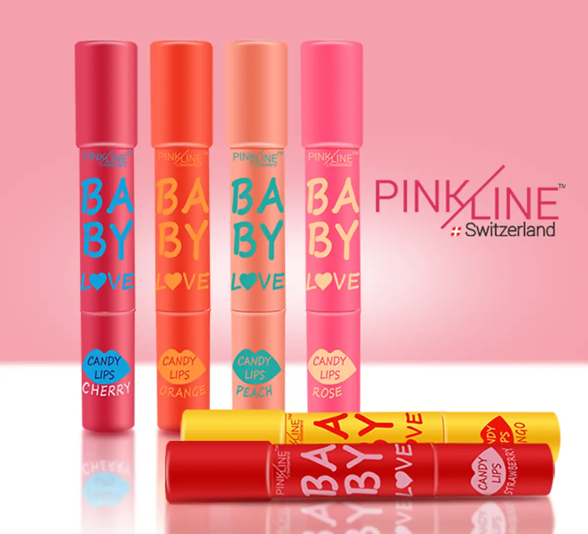 Pink Line Baby Love Candy Lips Pack Of 12