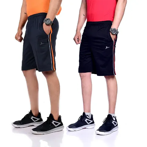 Multicolored Regular Fit Sports Shorts Combo