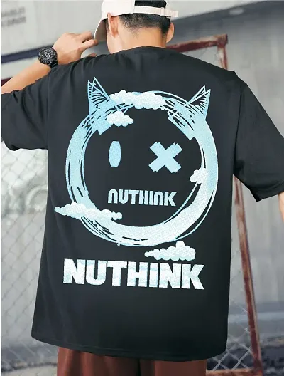 Stylish Graceful Oversized Blend Cotton T-Shirts For Men