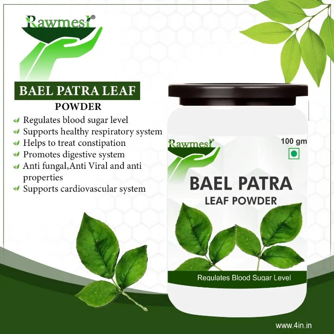 Buy Rawmest 100 Pure Bael Leaf Powder 100gm Beal Leaves Bael Dry