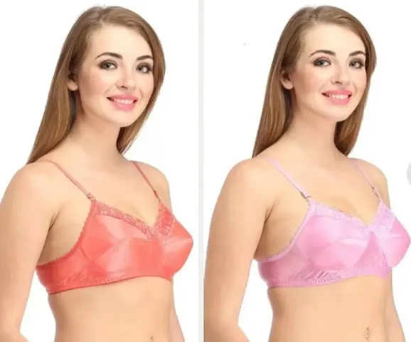 Buy Women Cotton Spandex Full coverage bra pack of 3 Online In India At  Discounted Prices