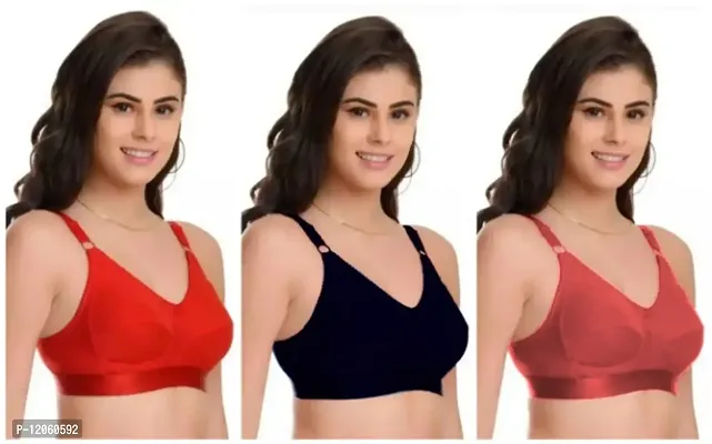 Buy PLUS SIZE C CUP DOUBLE FABRIC REGULAR BRA - Lowest price in India