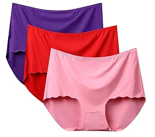 Womens Solid Brief/Panty Pack Of 3