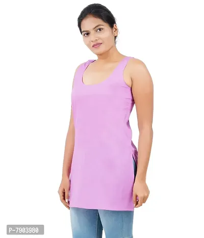 Buy Happy Bunny Pure Cotton Half Length Slip for Women, Cotton Camisole for  Women, Non-Stretchable Full Slip, Cool Cotton Camisole