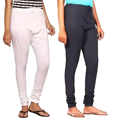 Buy AWA Women's premium soft Cotton Chudidar pants / Gathering pants, Color  - Light Pink, Size-XL Online at Best Prices in India - JioMart.