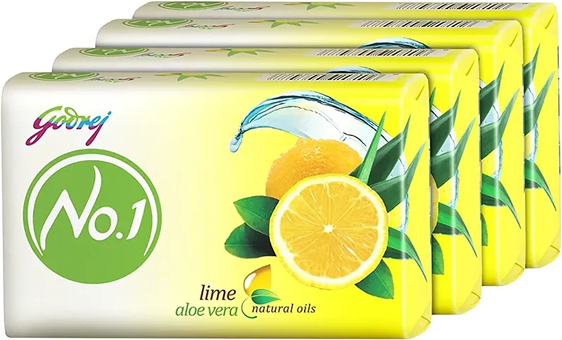 Godrej No.1 Lime  Aloe Vera Soap - Pack of 4 ( 500Gm)