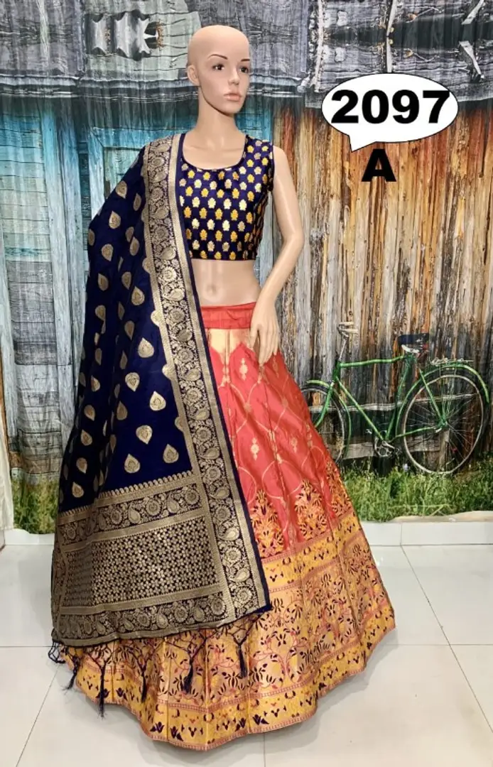 Beautiful brocade lehenga outlet choli dupatta