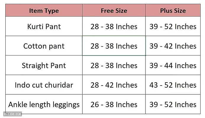Comfort Lady Women's Straight Fit Pants (002532_Plus Size)