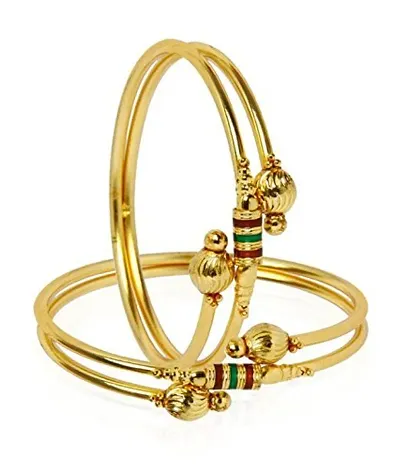 Traditional Gold Plated Bangles (2.4)