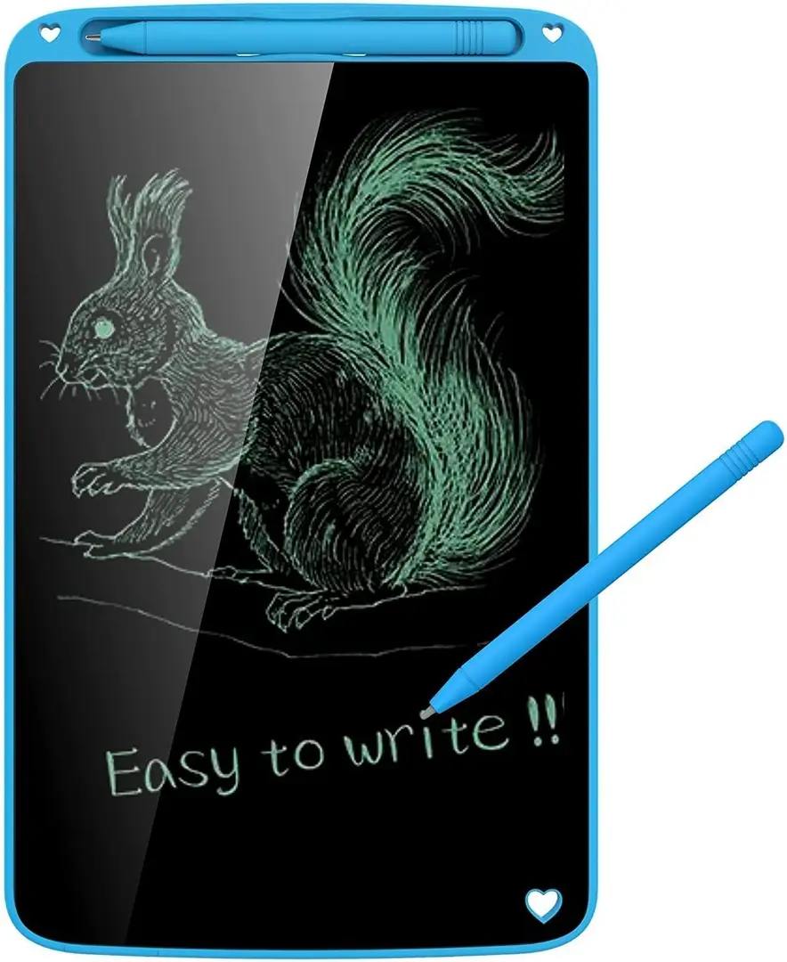 KANGLI LCD Writing Tablet 8.5 Inch E-Note Pad LCD Writing Tablet, Colorful Drawing  Tablet with Protect Bag, Kids Drawing Pad 8.5 Inch Doodle Board,Toddler Boy  and Girl Learning Gift for 3 4