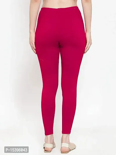 Buy KPC Dark Pink Women's Slim Fit Cotton Ankle Length Leggings Legging for  Women Sizes: S = Small Size for 24-28 inches Waist, L = Regular Size (Free  Size) for 28-36 inches