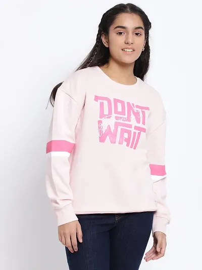 Reliable Cotton Fleece Printed Sweatshirts For Girls