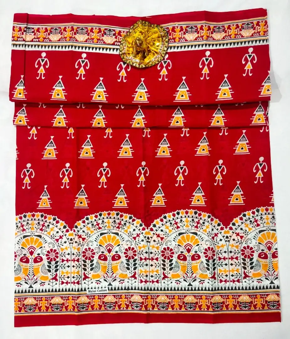 ab cotton rang mahal series 9-23 malai cotton saree