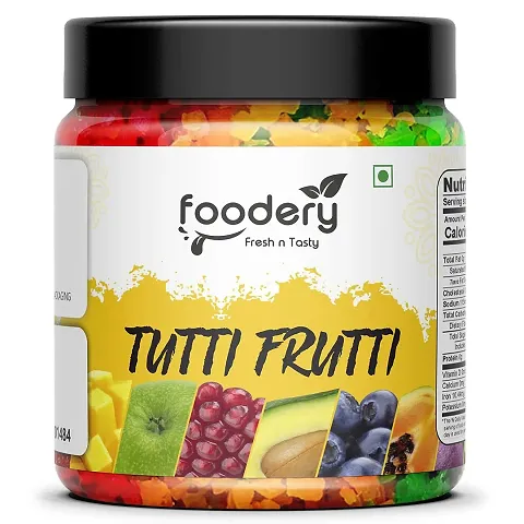 Foodery Tutti Frutti for Cake 400GM | Tuti Fruti | Cherries | Cherry