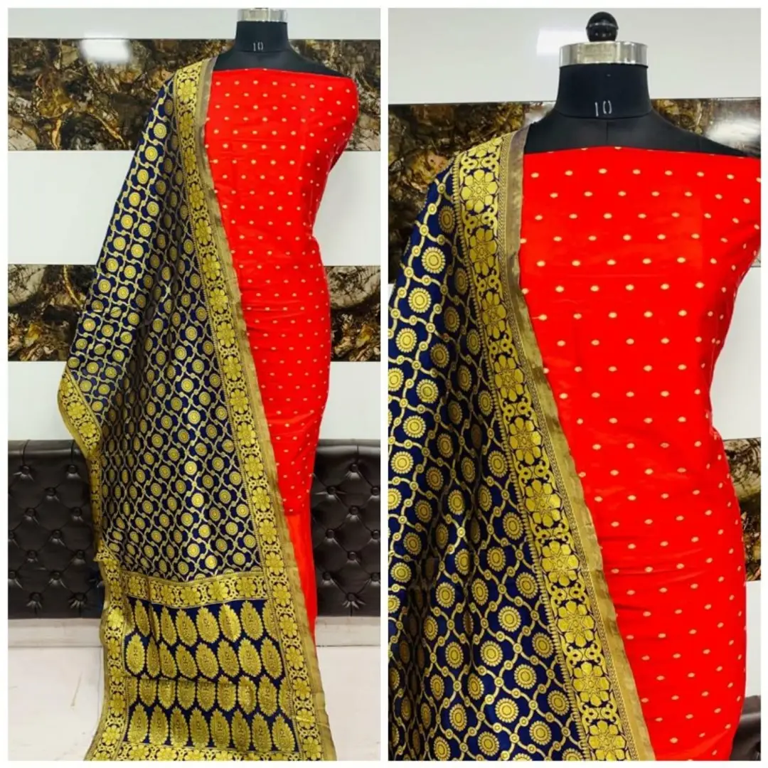Dress Material | Banarasi Suit And Dupatta Material Only Not Salwar | Freeup